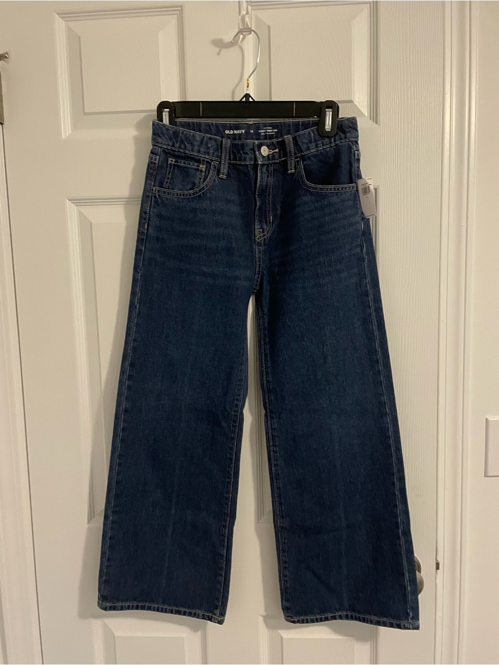 Old Navy Kids Wide-Leg Jeans in Dark Blue